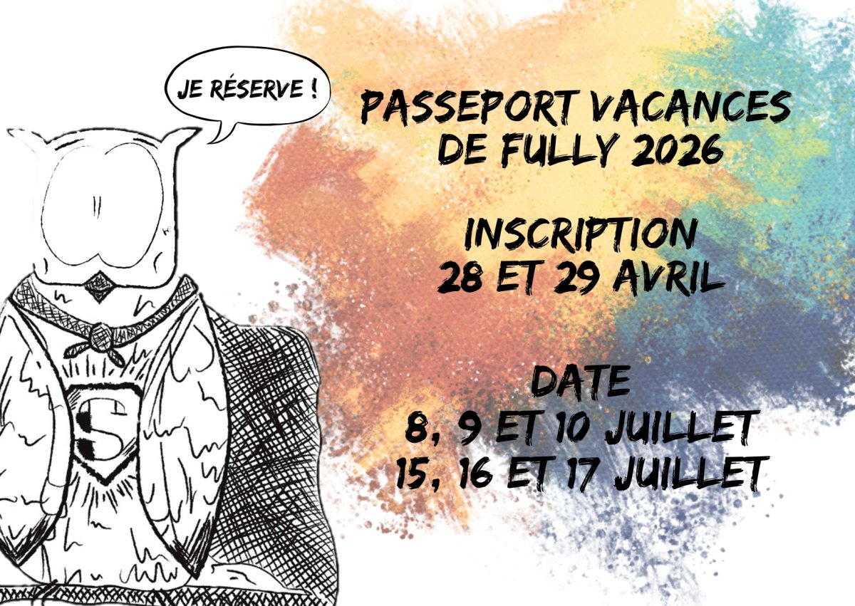 Le Passeport Vacances de Fully revient en 2026 ! 