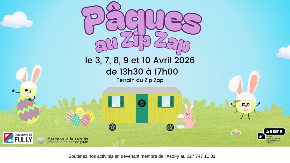 Pâques au Zip Zap !